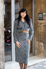 Vintage super hot office 2 piece set with zipper top (S/M)