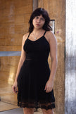ONYX stretchy black hot dress (S/L)