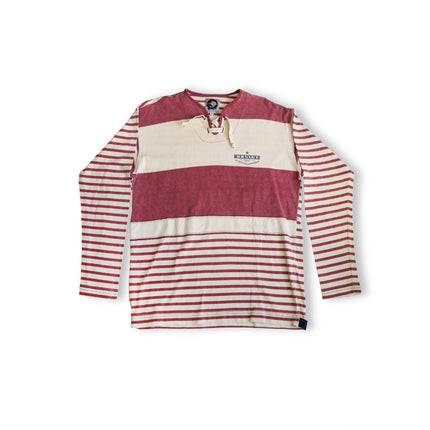 Soviet oversized striped men's longsleeve top (L)