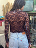 Cosette up-cycled see-through top