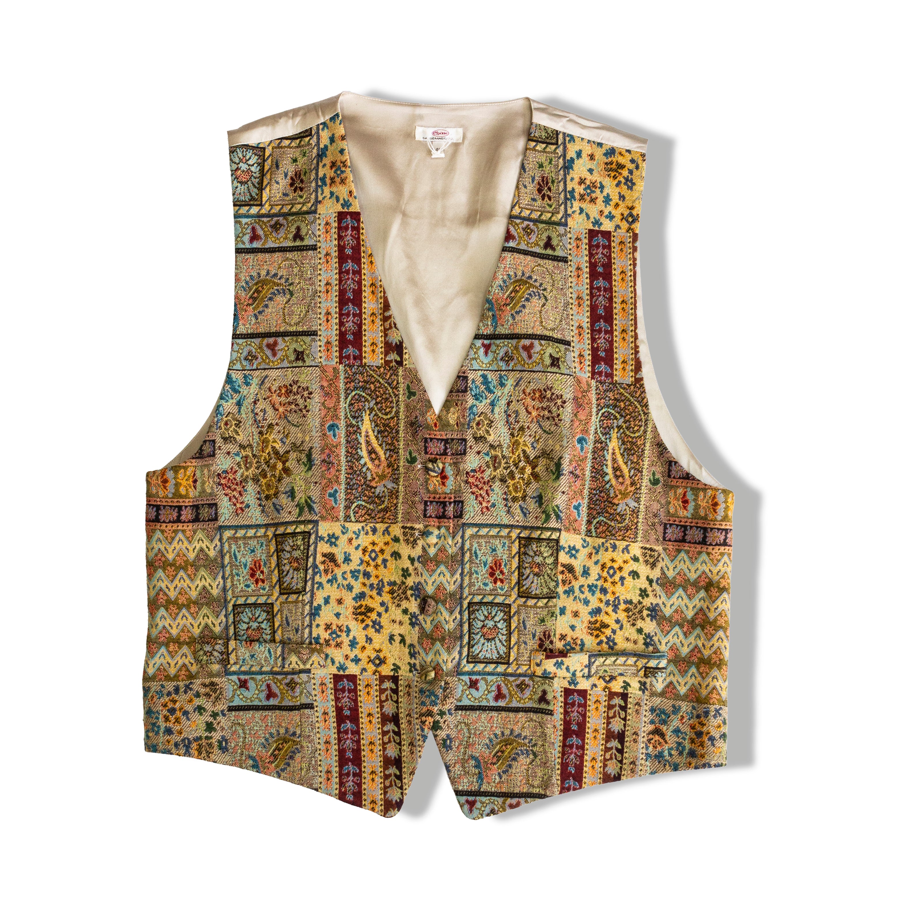 Vintage beautiful silk vest
