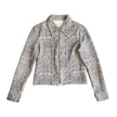 Women’s Snakeskin Print Cropped Jacket
