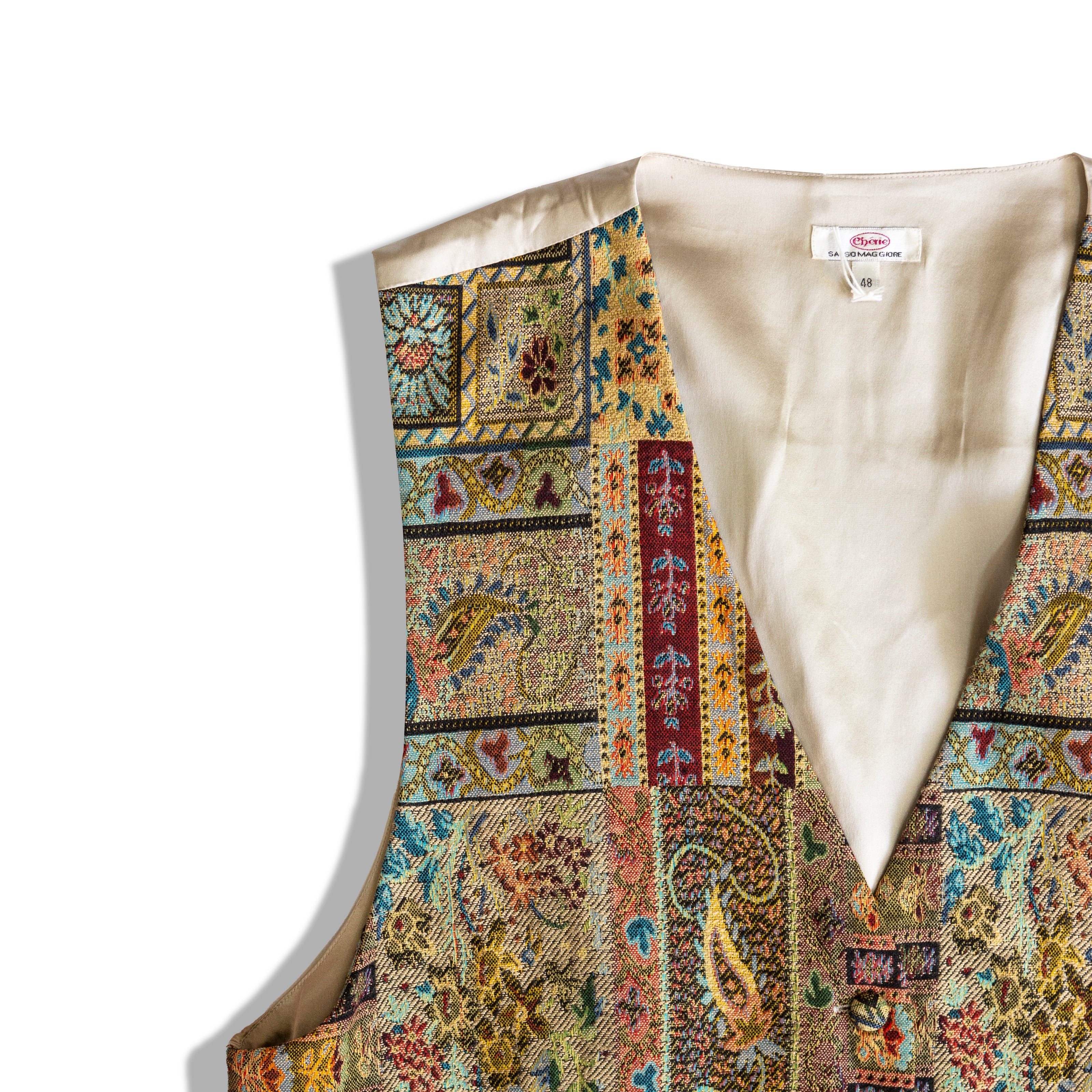 Vintage beautiful silk vest