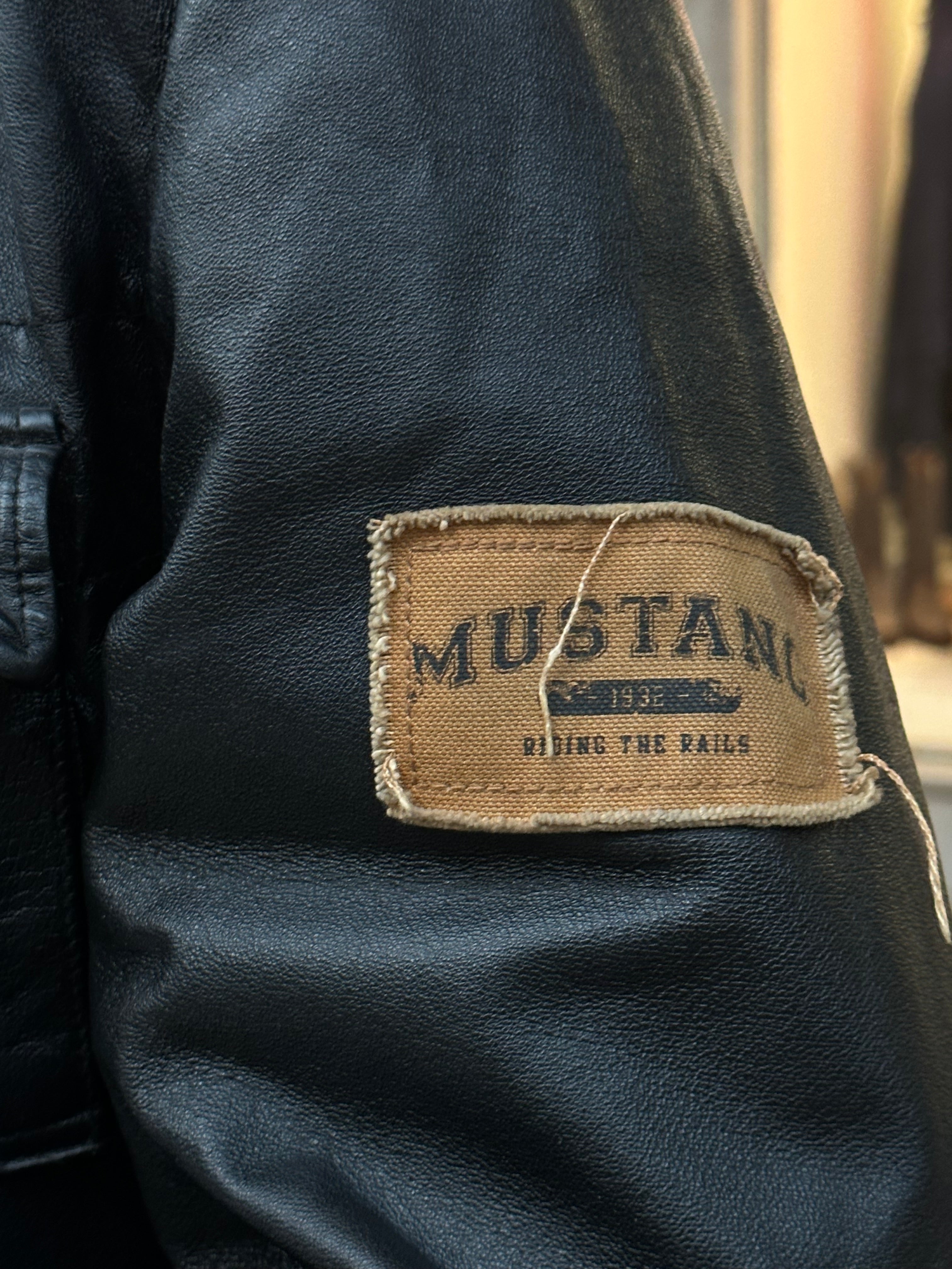 Mustang leather biker jacket