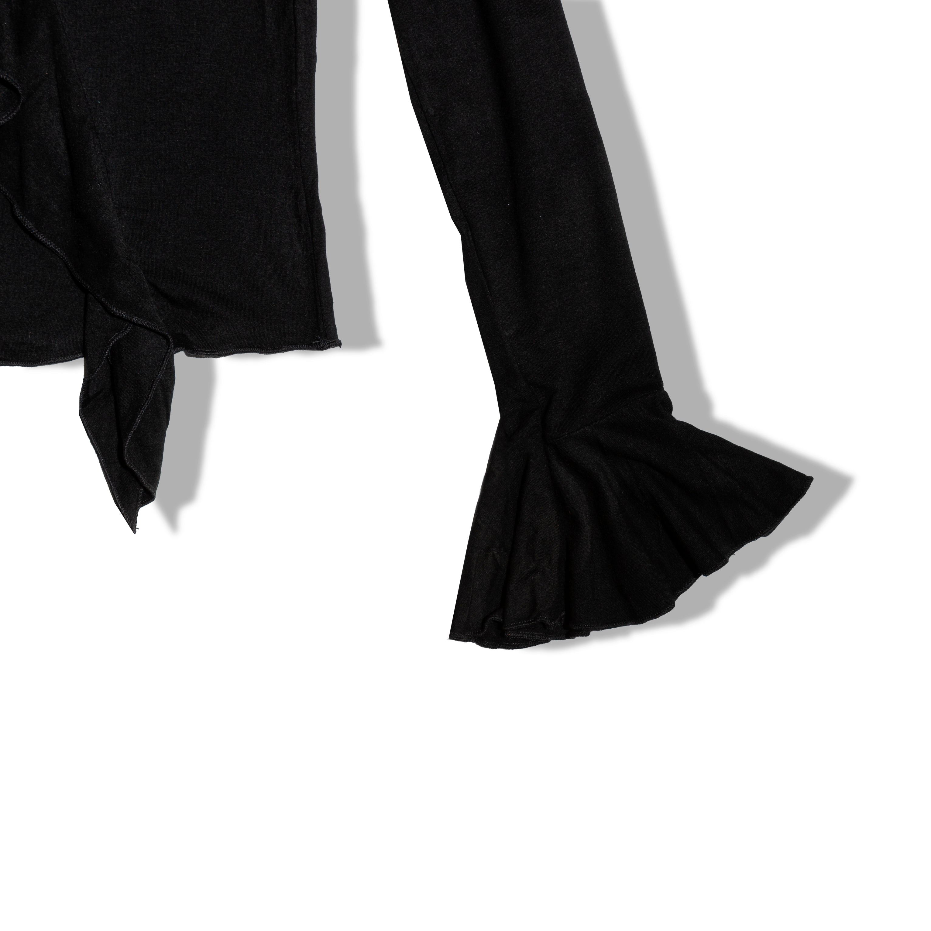 Rinascimento black top with ruffles