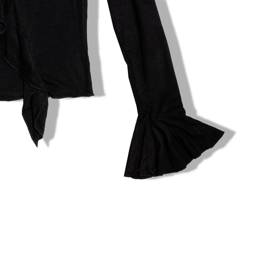 Rinascimento black top with ruffles