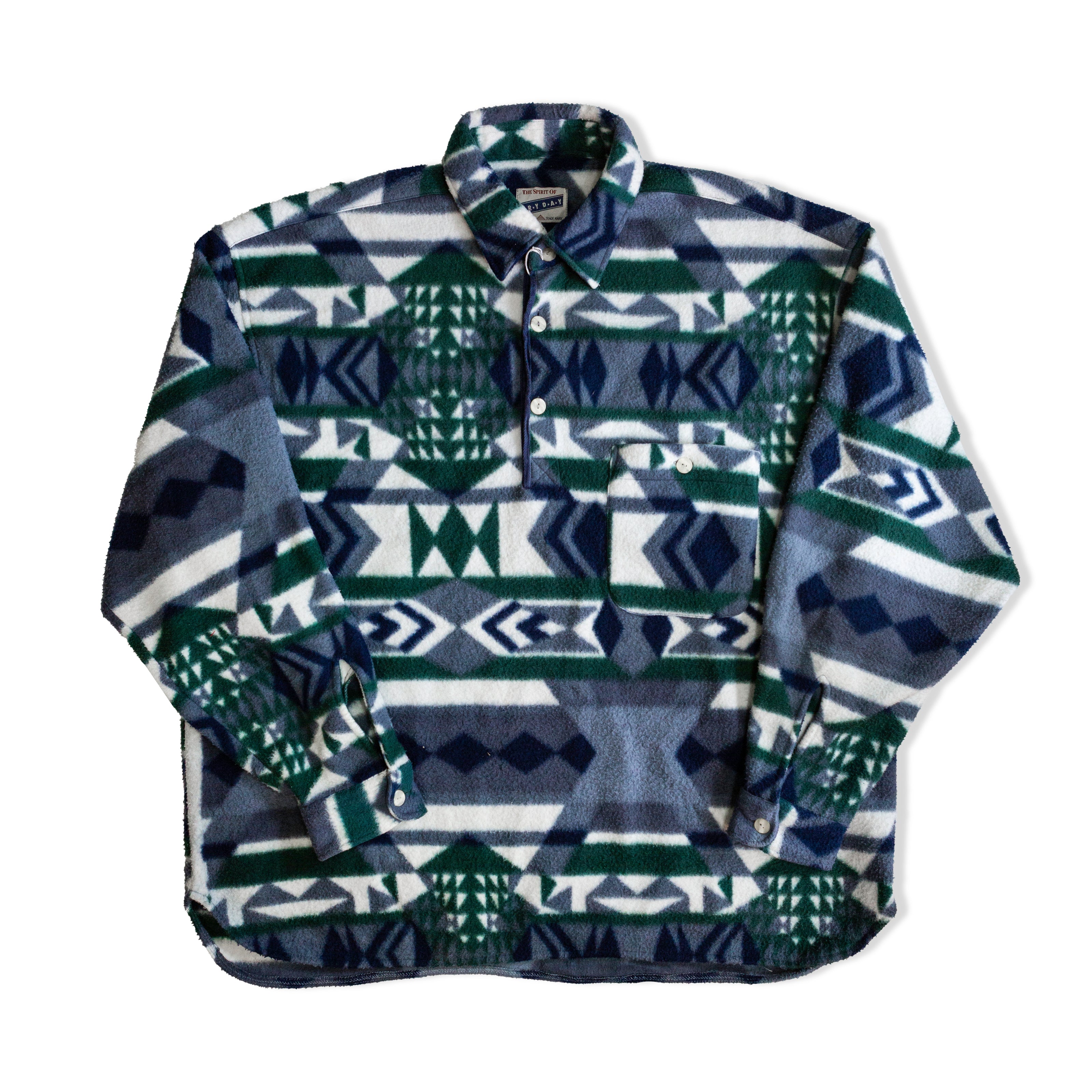 Vintage funky patterned fleece (XL)