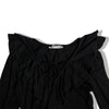 Rinascimento black top with ruffles
