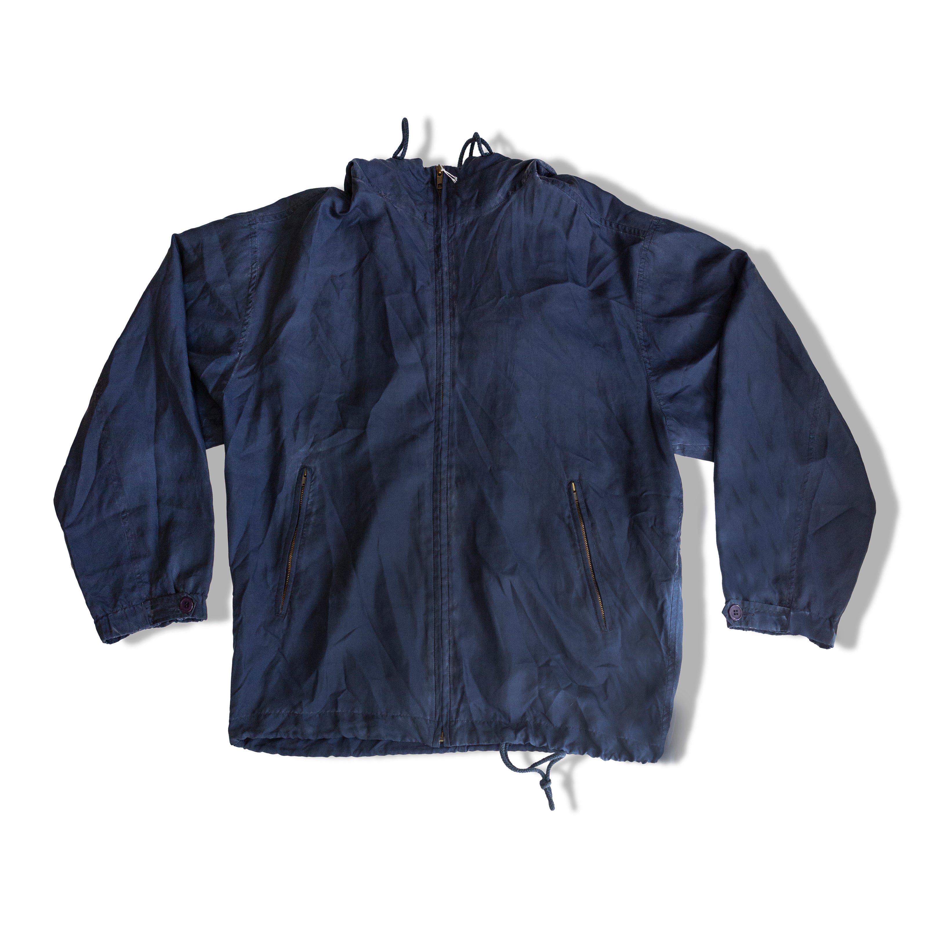 Vintage 100% silk windbreaker (M)