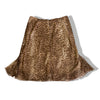 Sonia Fortuna 100% silk animal print skirt