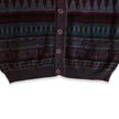 Vintage men’s wool/Acrylic blend funky knit cardigan (XS/S)