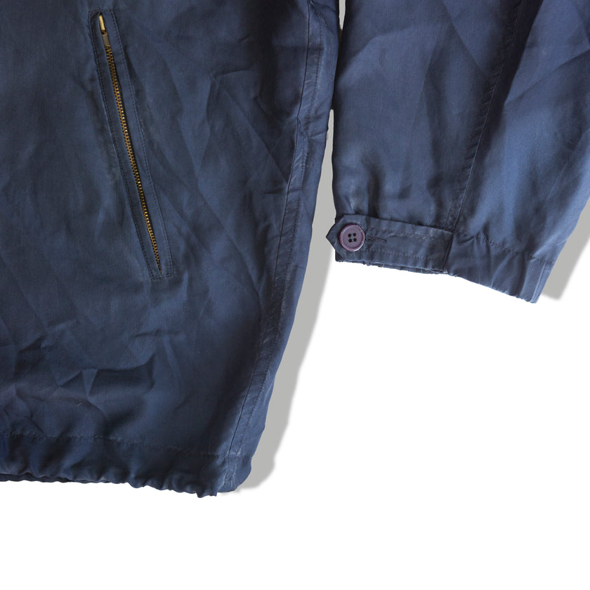 Vintage 100% silk windbreaker (M)