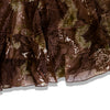 Brown Velvet Waist Bohemian Long Skirt