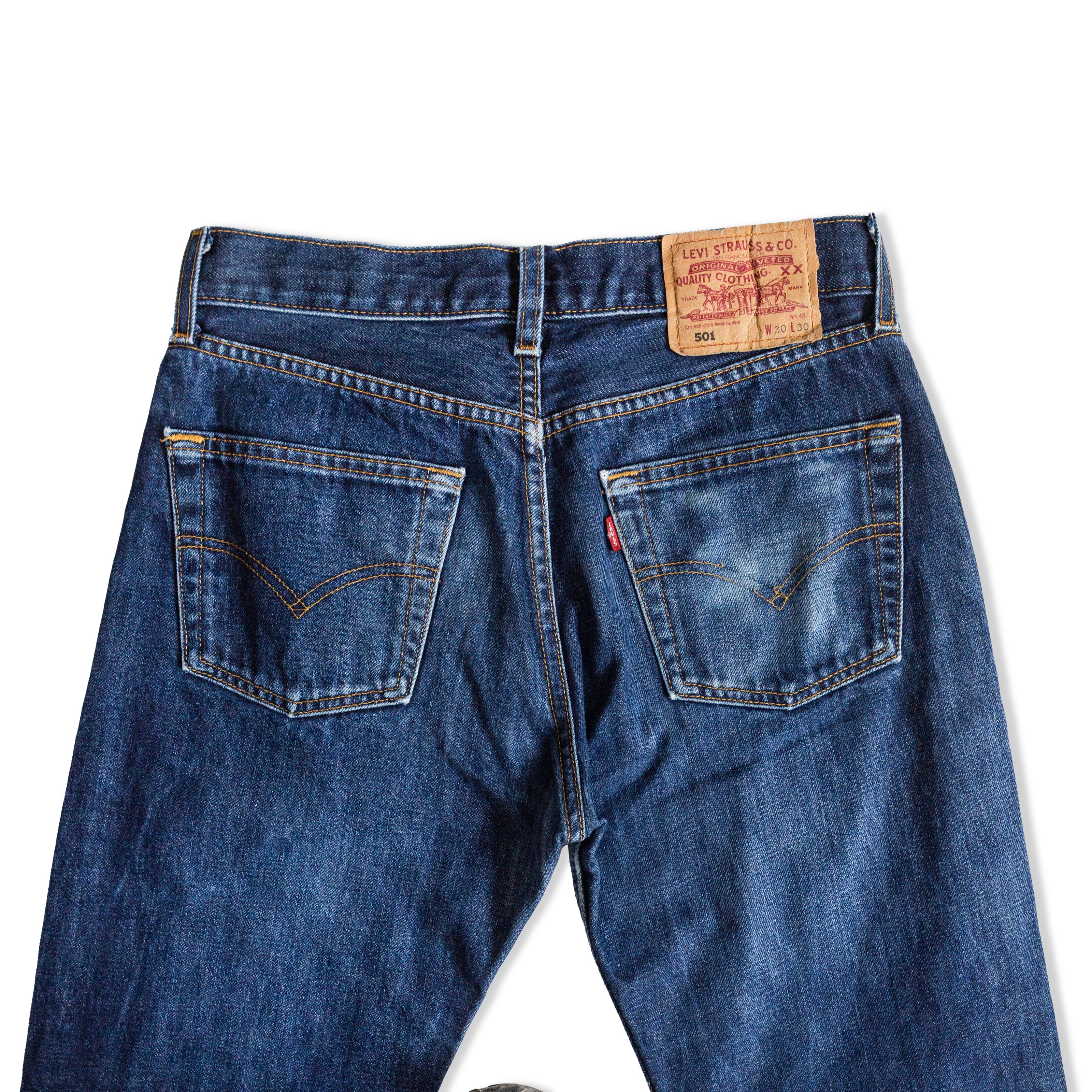 Levi's 501 dark wash jeans (W30)