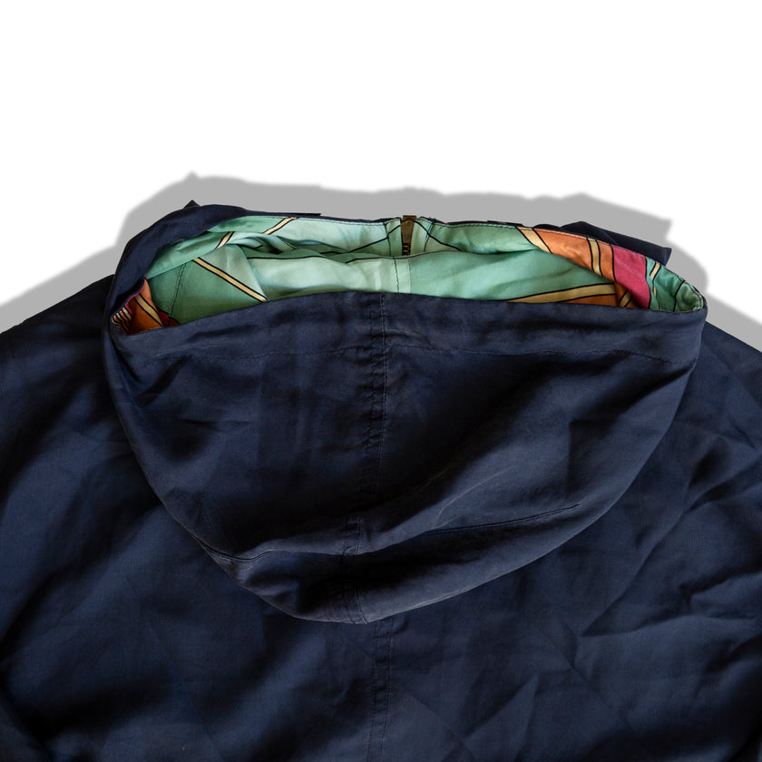 Vintage 100% silk windbreaker (M)