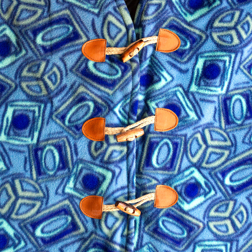 Vintage funky fleece vest (L)