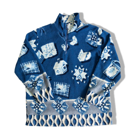 Vintage funky patterned fleece (M)