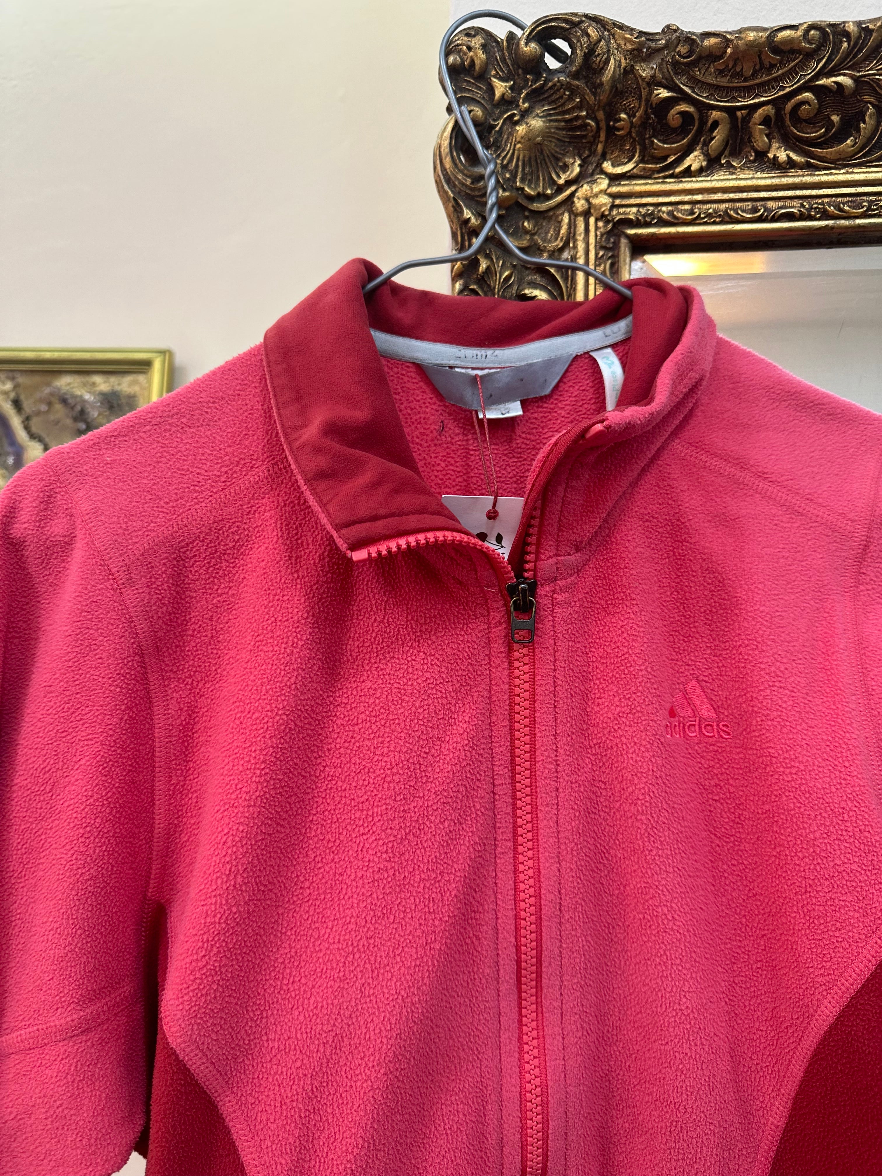 Adidas pink fleece