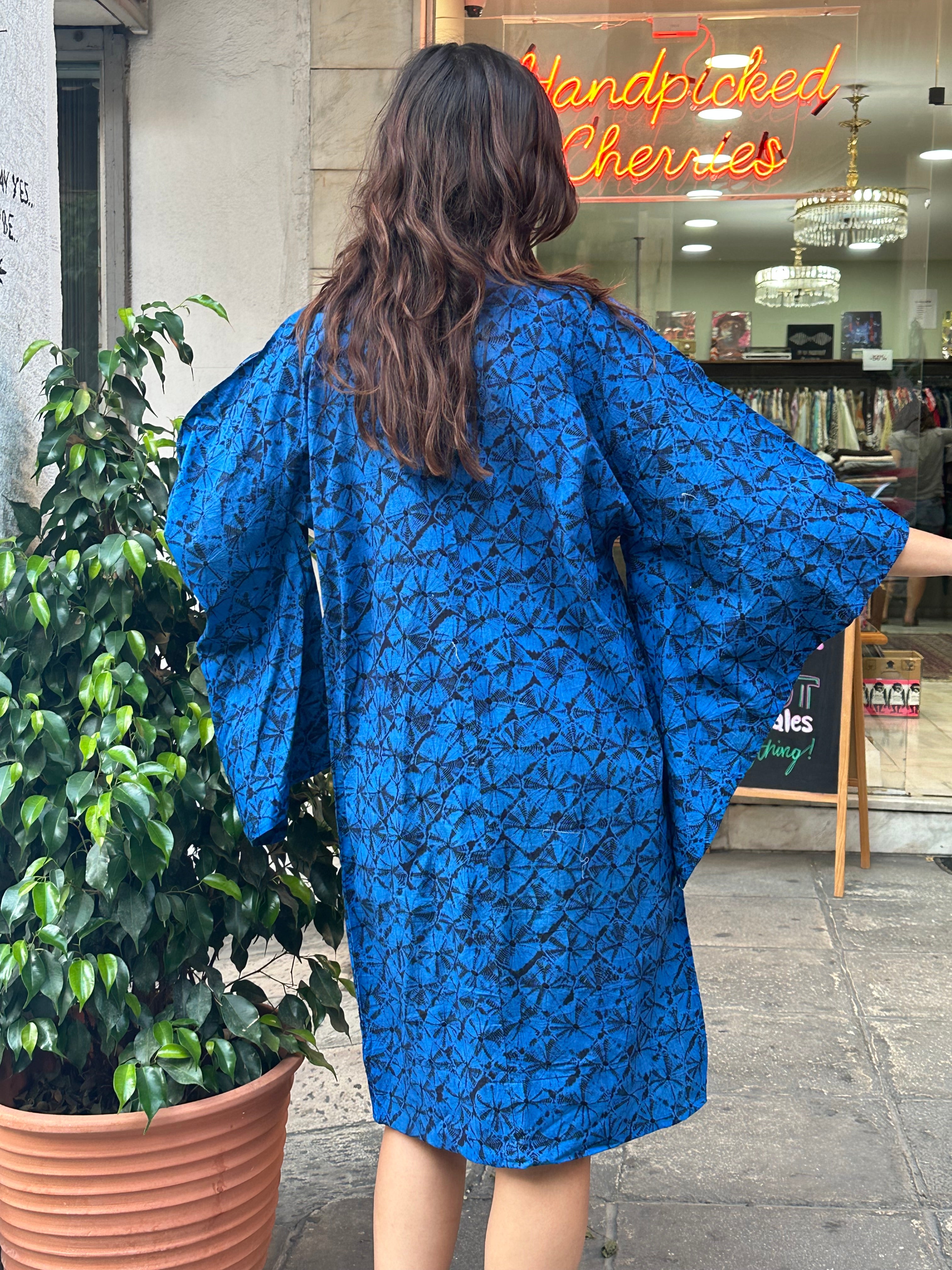 Vintage cotton yukata robe