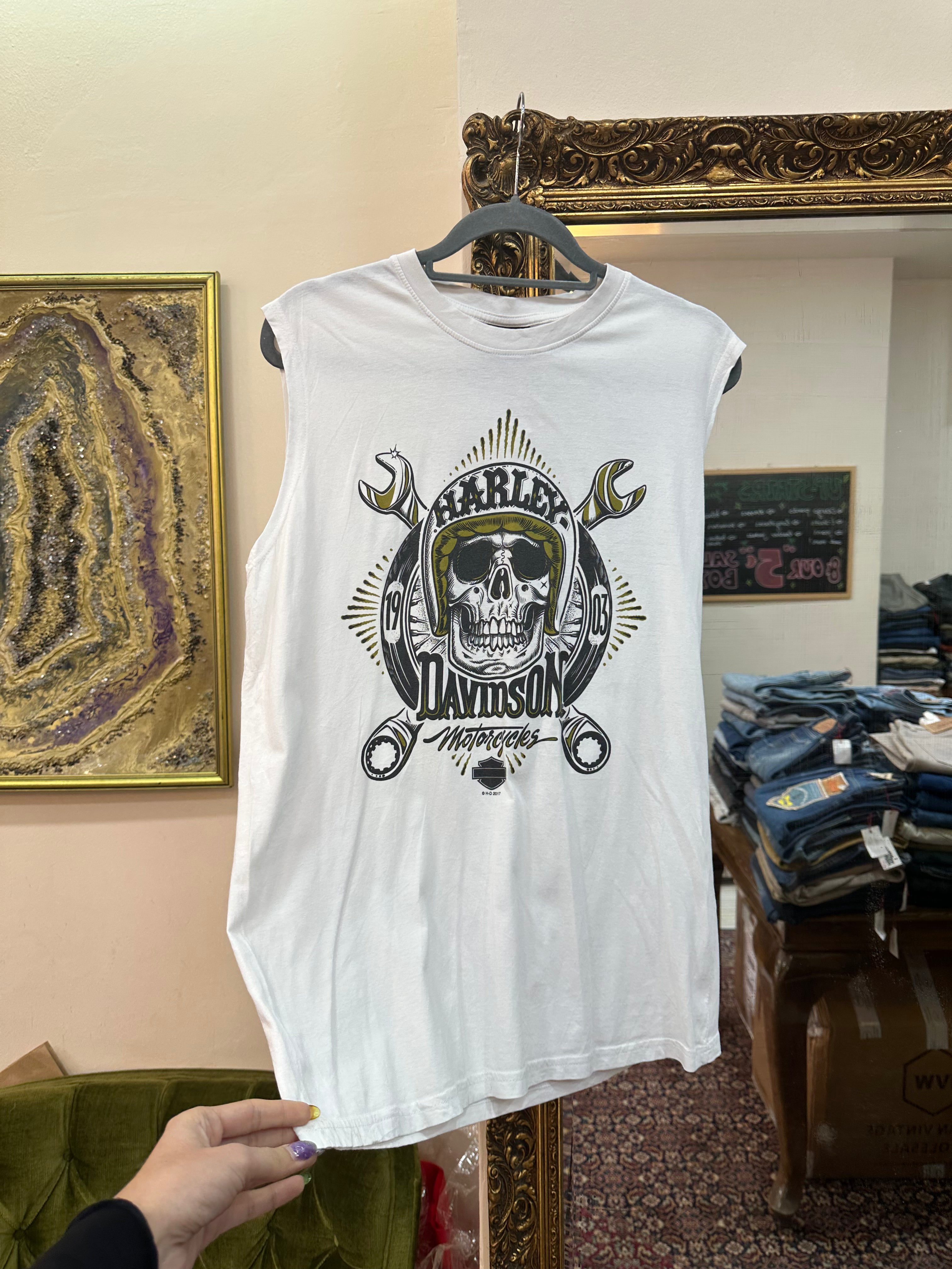 Harley Davidson sleeveless top