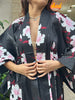 Vintage floral yukata robe