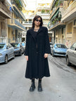 Vintage black wool coat