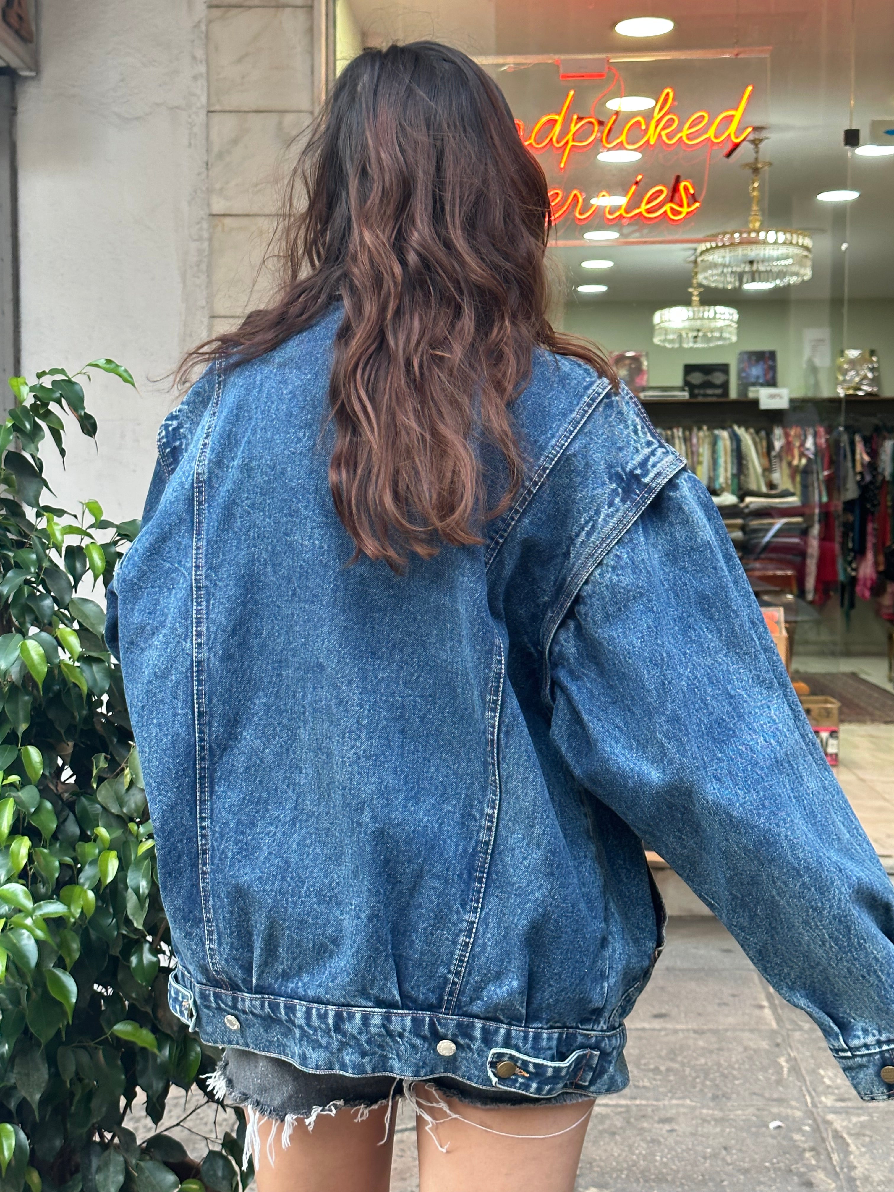 Vintage heavy oversized denim jacket (Men’s)