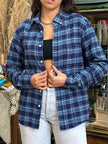 Blue flannel shirt (100% cotton)