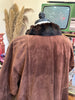 Stunning vintage oversized genuine leather coat