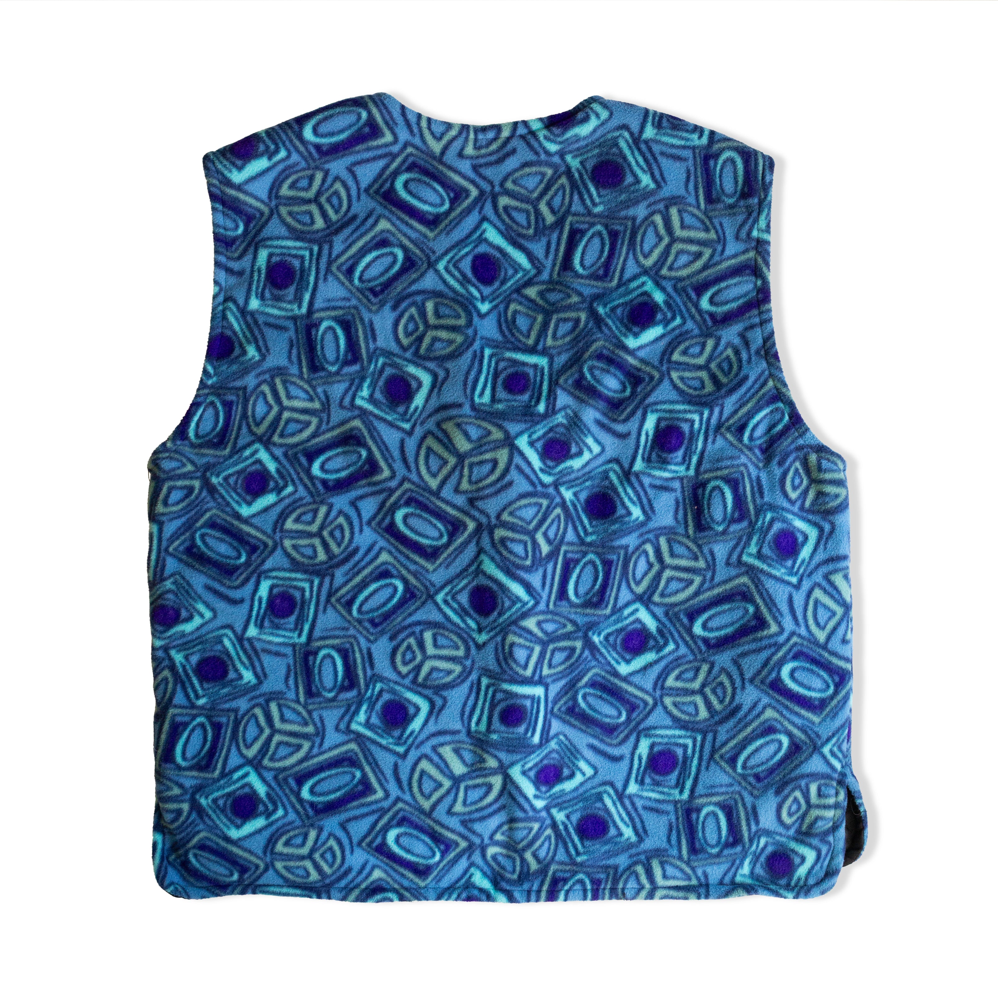 Vintage funky fleece vest (L)