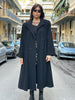 Vintage black wool coat