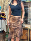 Stunning Cinema animal print asymmetrical skirt