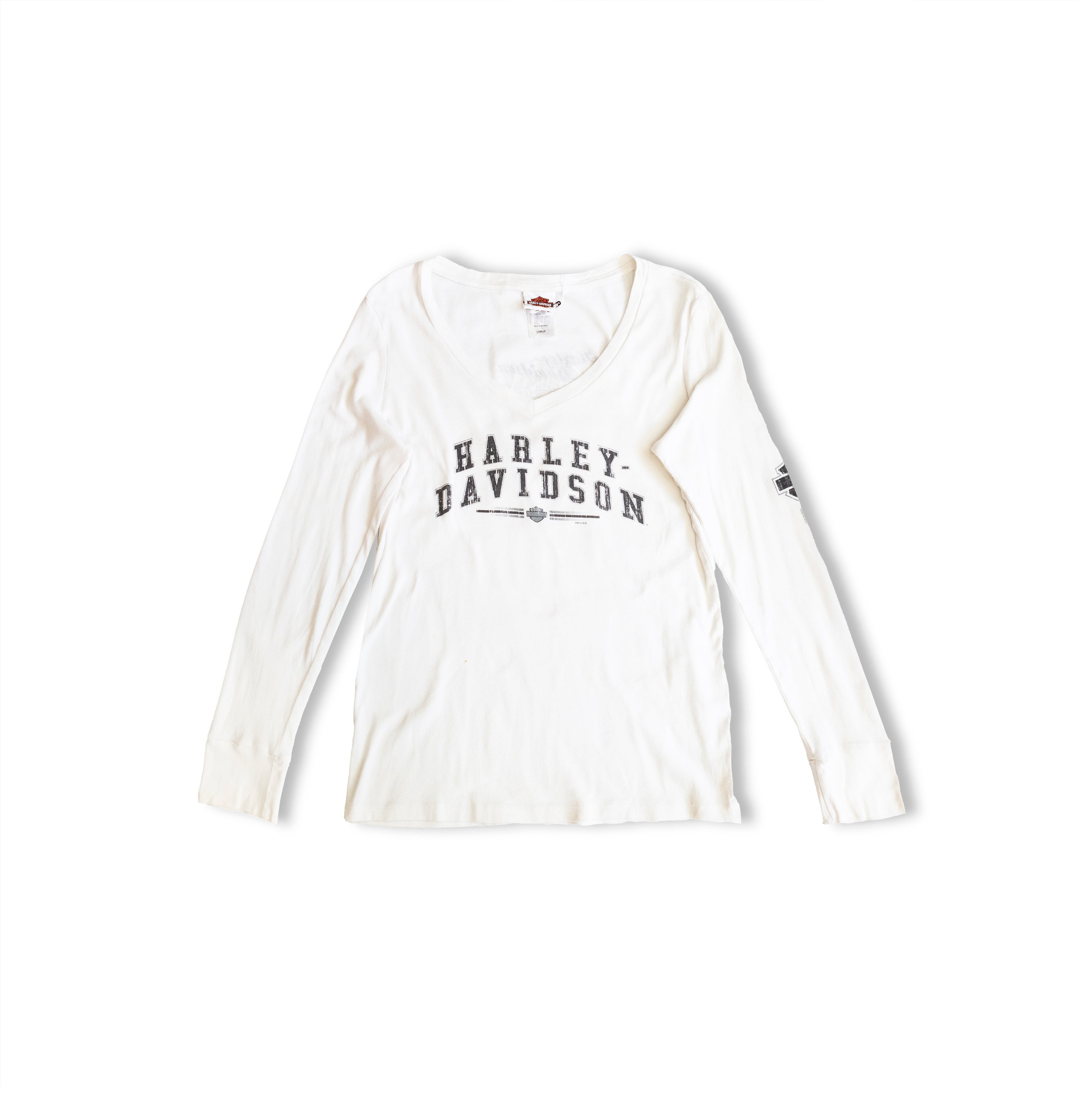 Harley Davinson white long-sleeved top (woman)