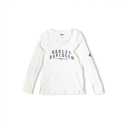 Harley Davinson white long-sleeved top (woman)