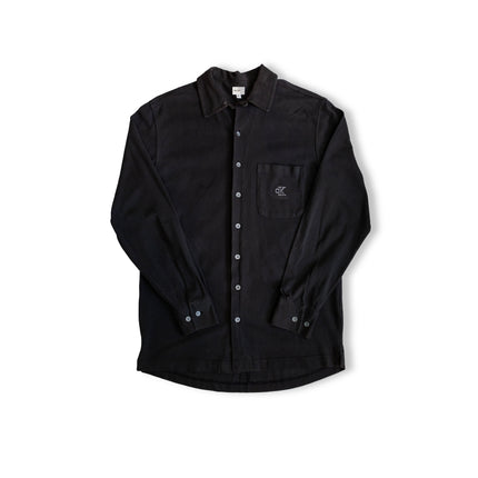 Calvin Klein men's dark grey shirt (L)