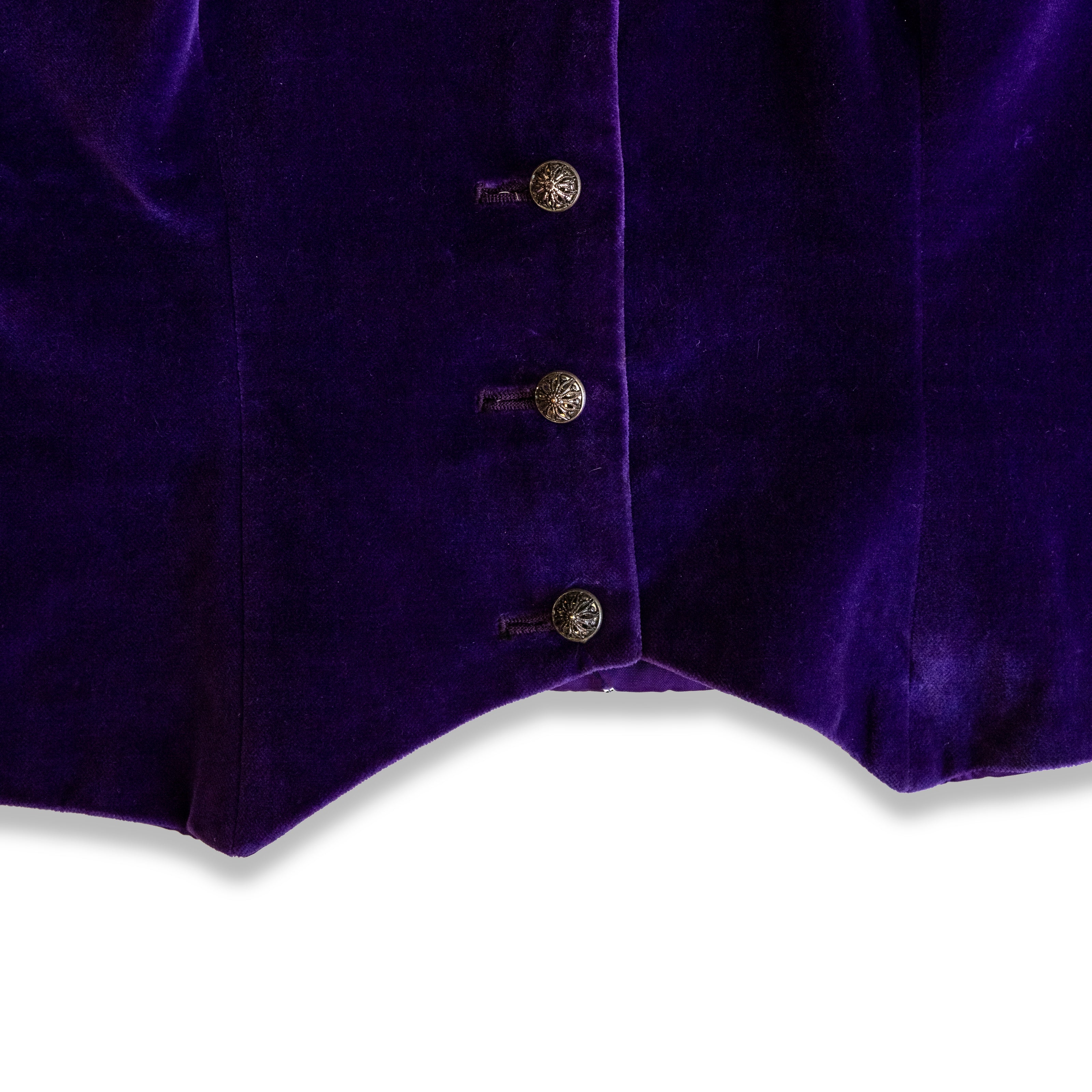 Vintage woman's purple velvet vest