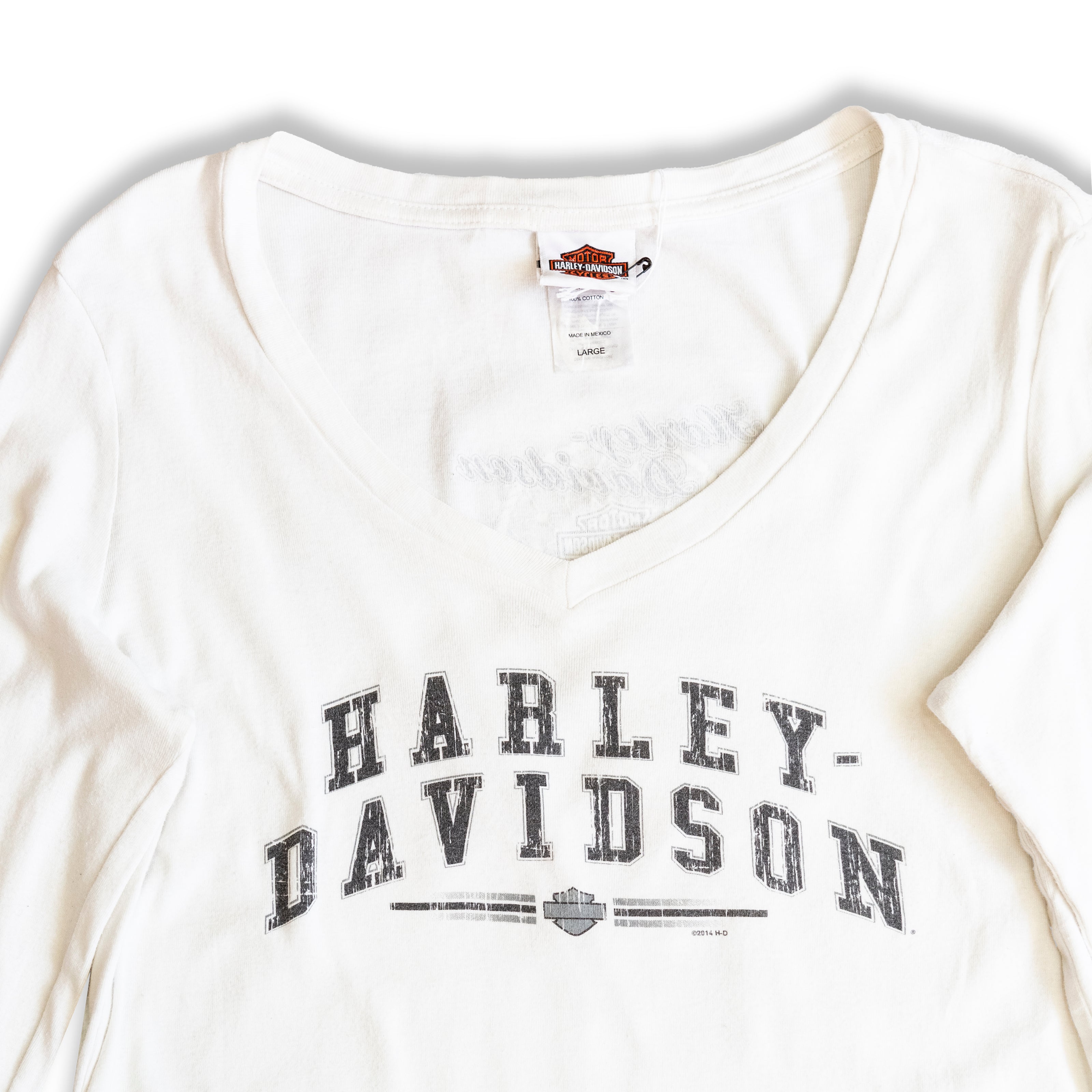Harley Davinson white long-sleeved top (woman)