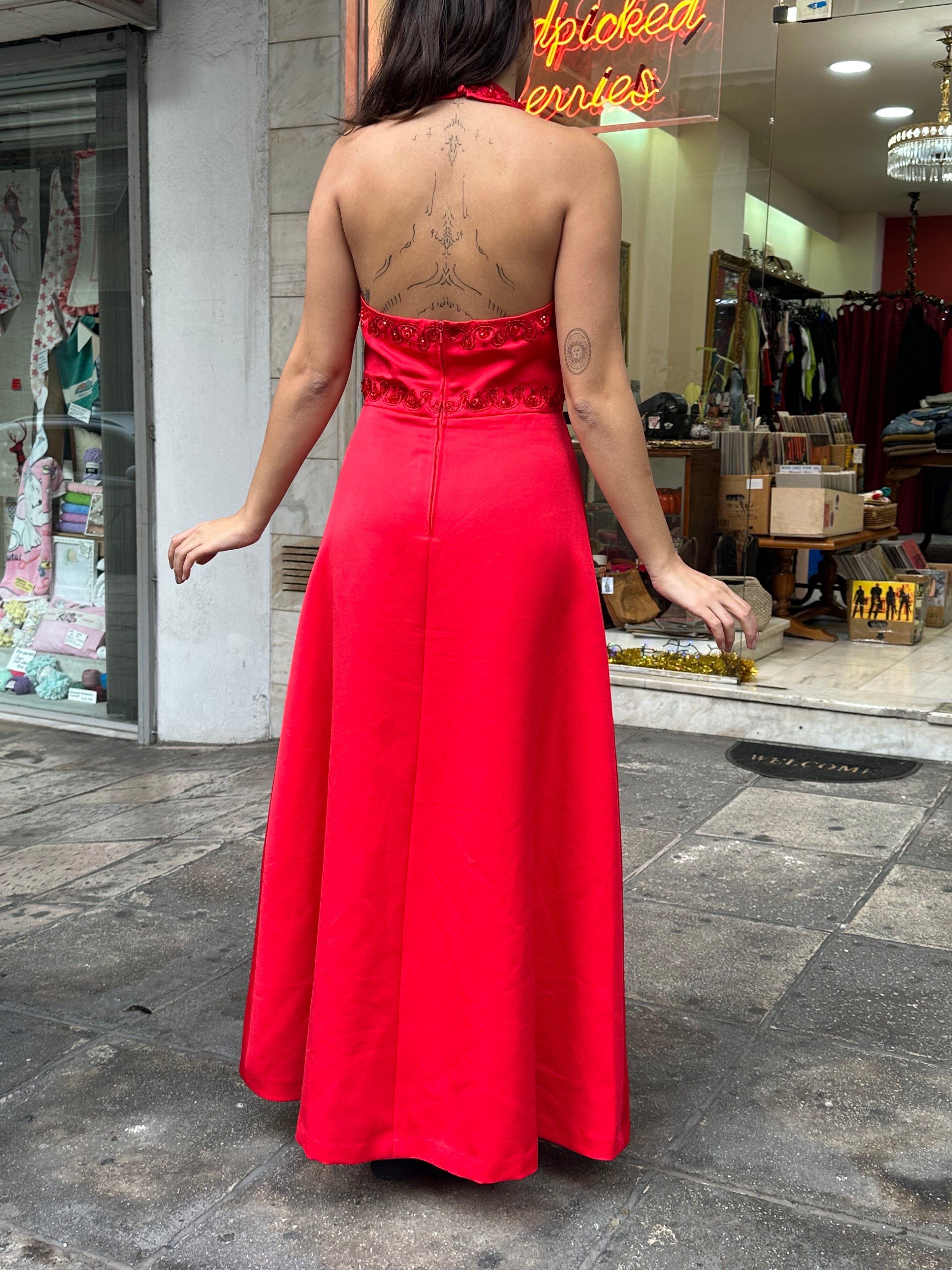 Vintage backless dress