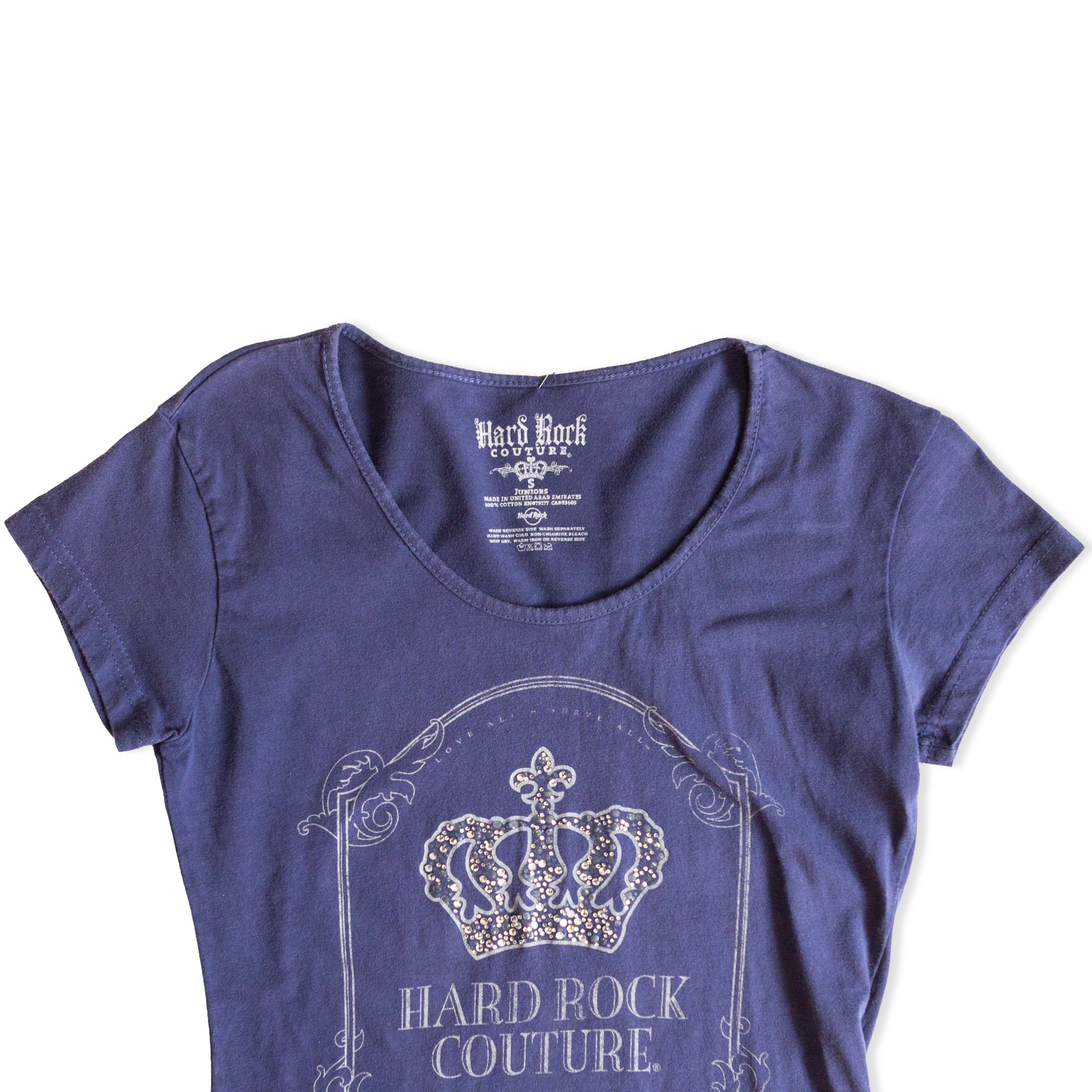 Hard Rock Couture top with rhinestones (S)