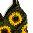 Beautiful sunflour crochet bag