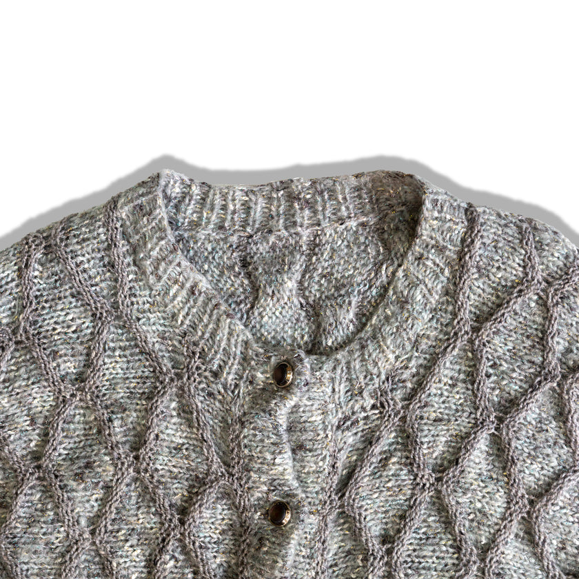 Vintage cozy cableknit cardigan