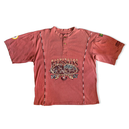 Vintage Washington Redskins Henley T-Shirt – 90s NFL Graphic Tee