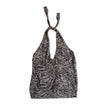 Animal print halter top (M)
