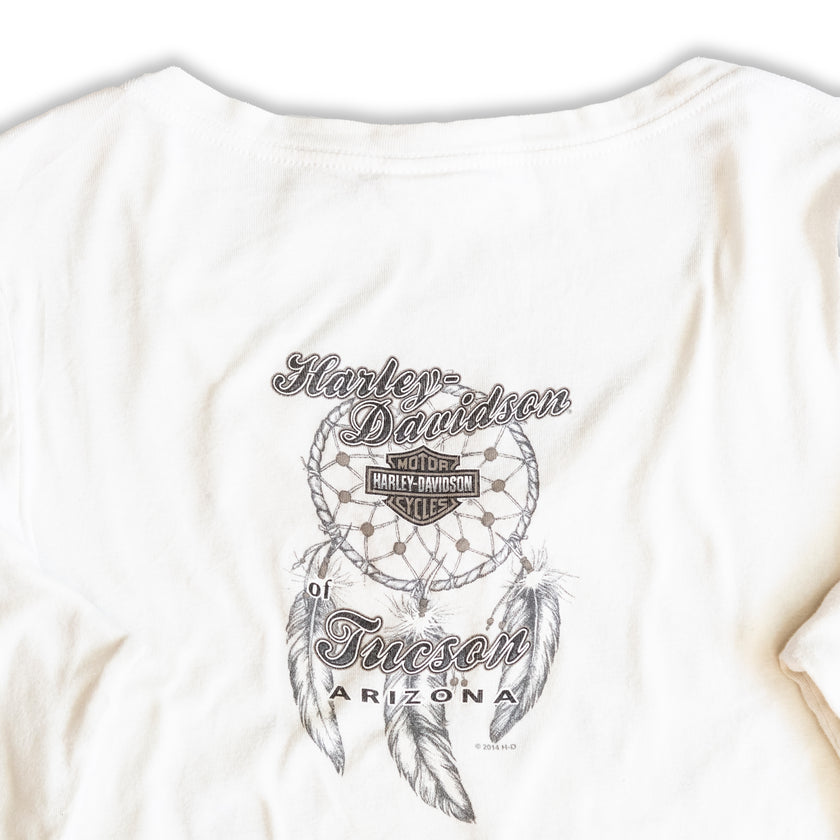 Harley Davinson white long-sleeved top (woman)