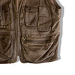 Vintage brown leather vest