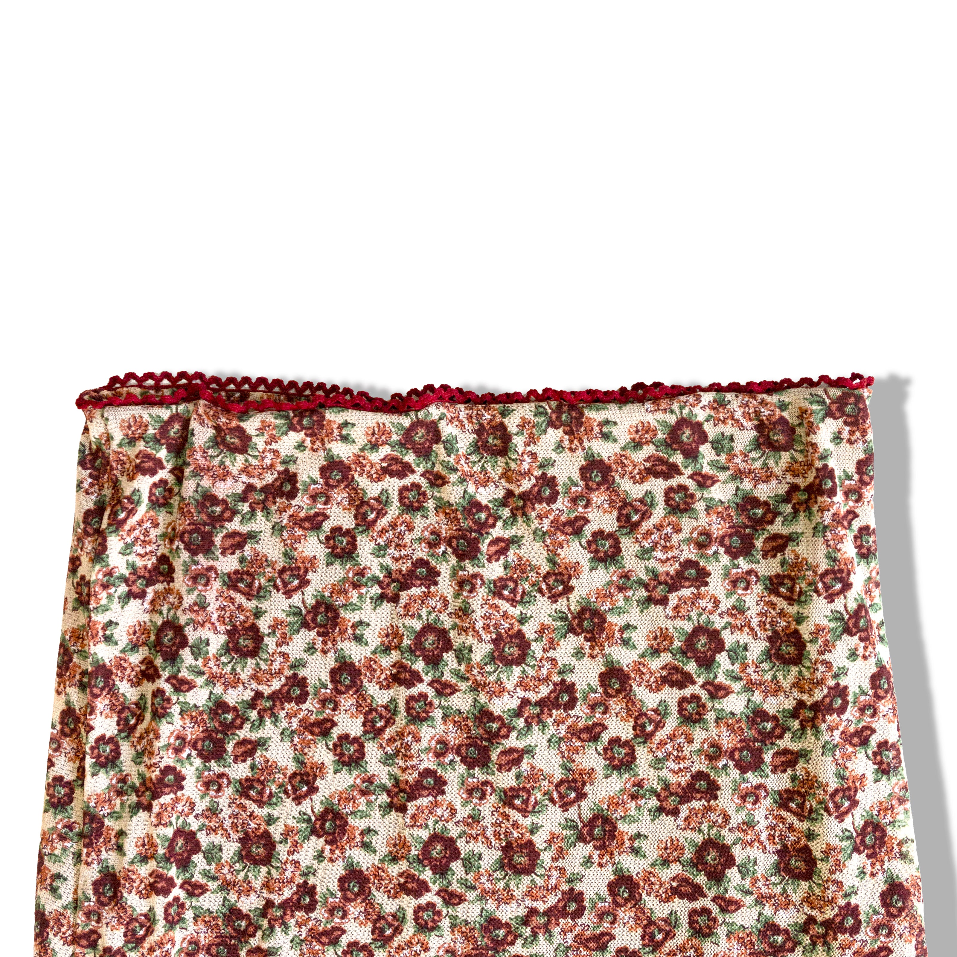 Vintage mesh floral midi skirt (S)