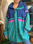 Vintage oversized funky patterned windbreaker