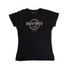 Hard Rock Cafe Woman's T-shirt with rhinestones (L)
