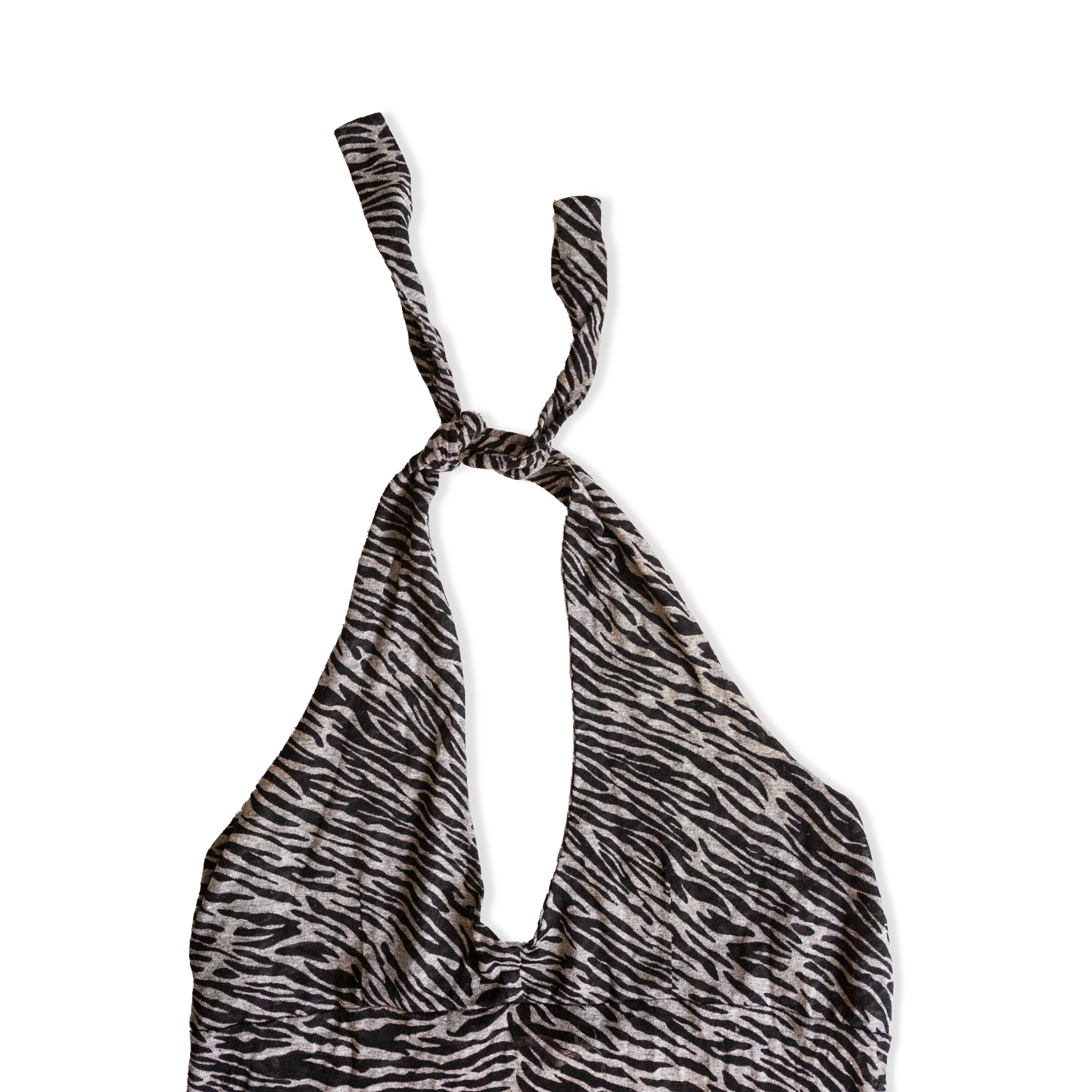 Animal print halter top (M)