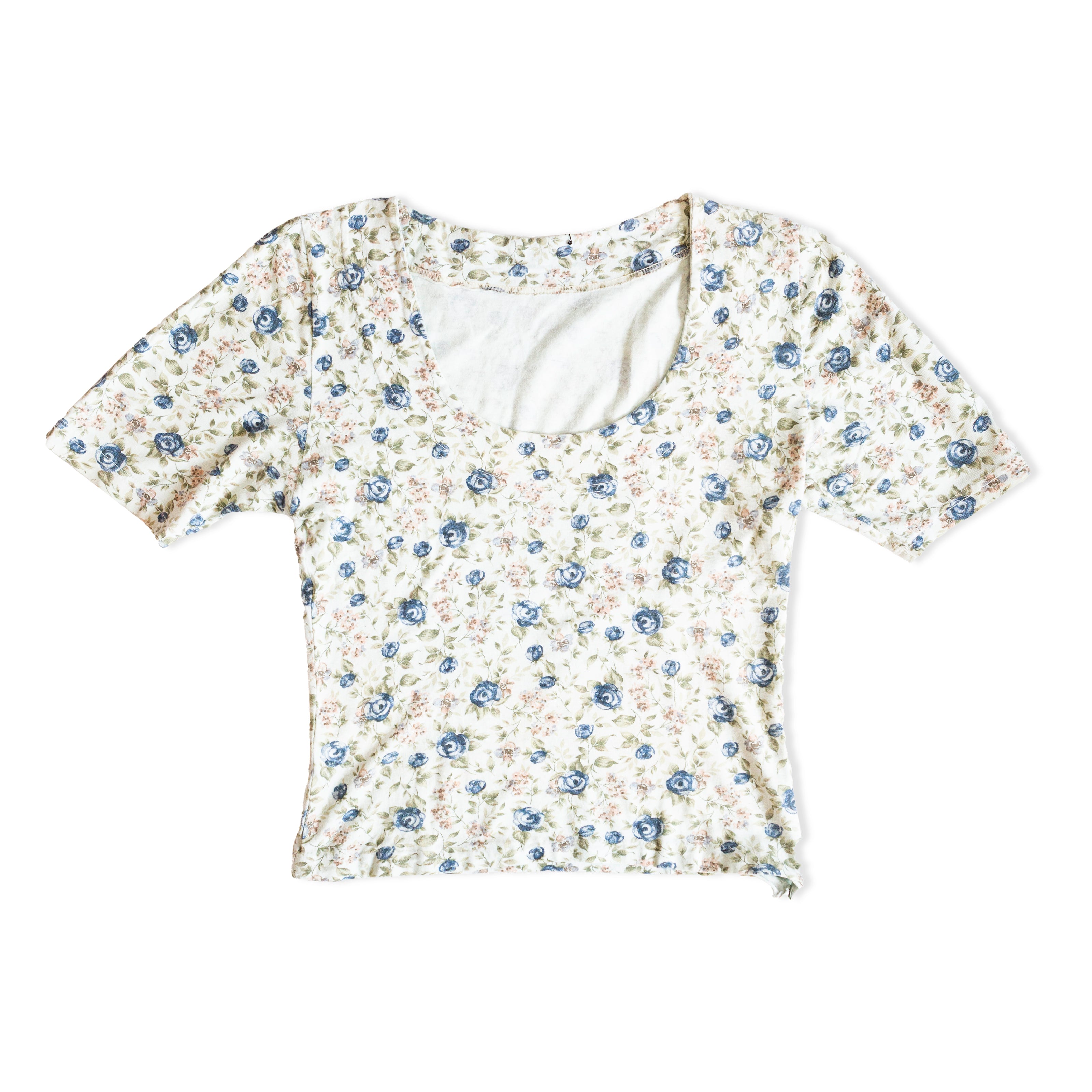Super cute body fitting floral top (S/M)